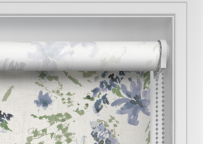 Watercolour Floral, Misty Blue - Twist&Fit Roller Blind - Image 11